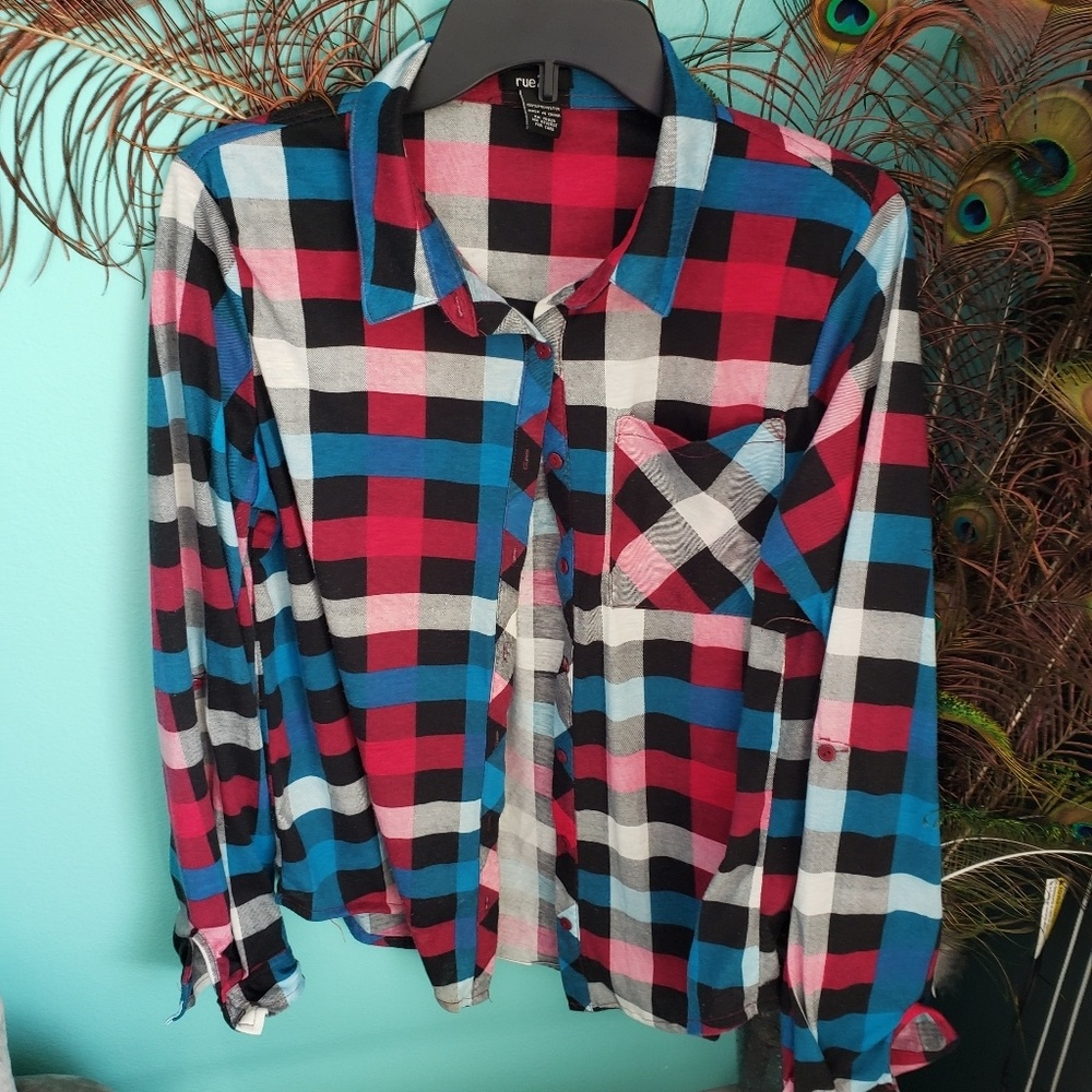 Womens plaid long sleeved skirt